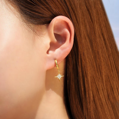 Crystal Solaire Huggie Hoop Earrings