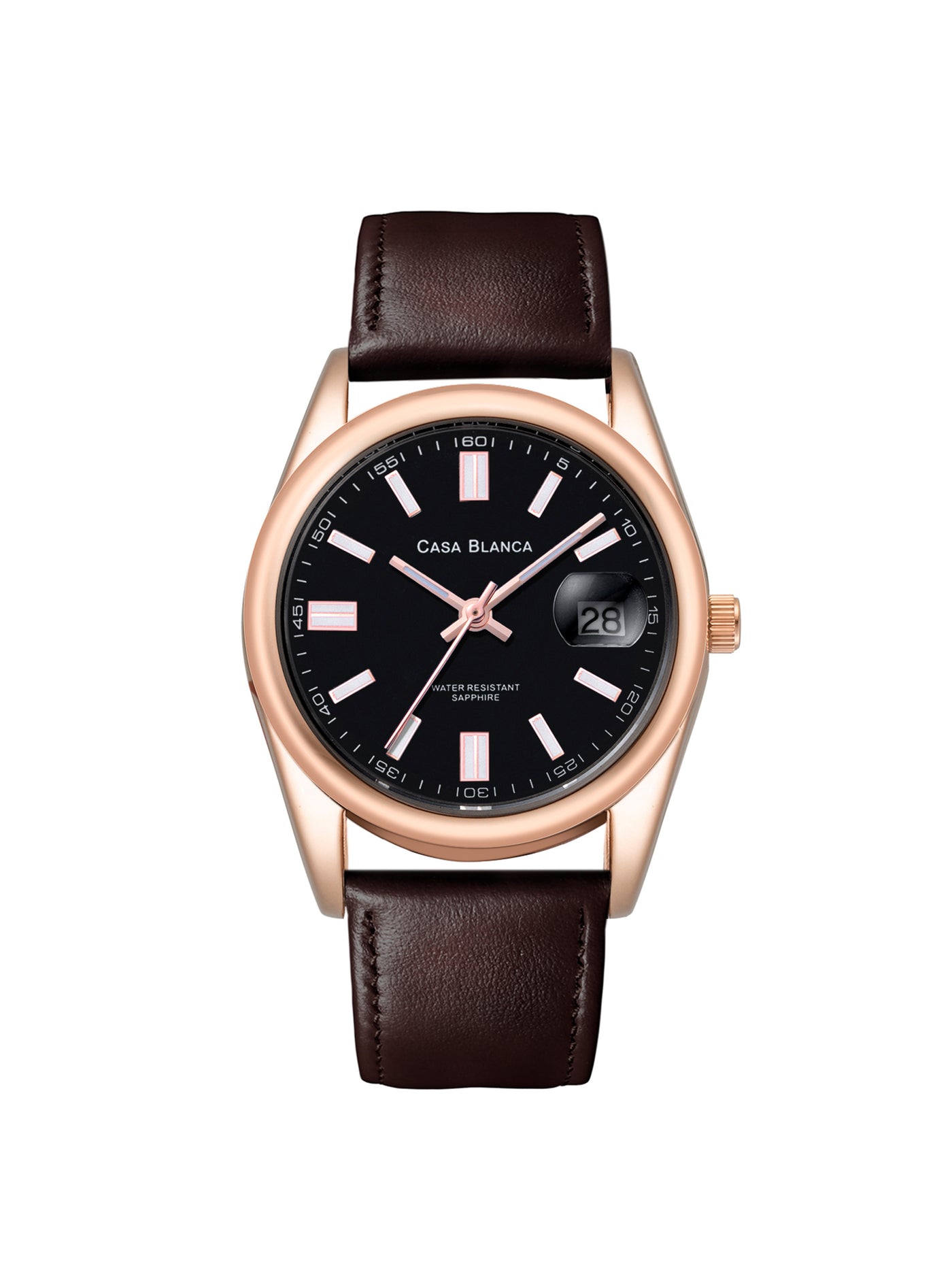 Statement Black Rose Gold Watch