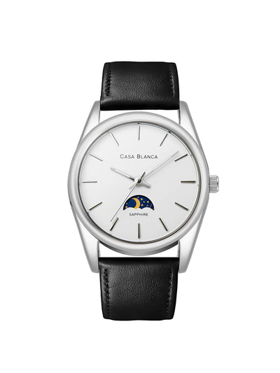 Solaire Moonphase Silver Watch