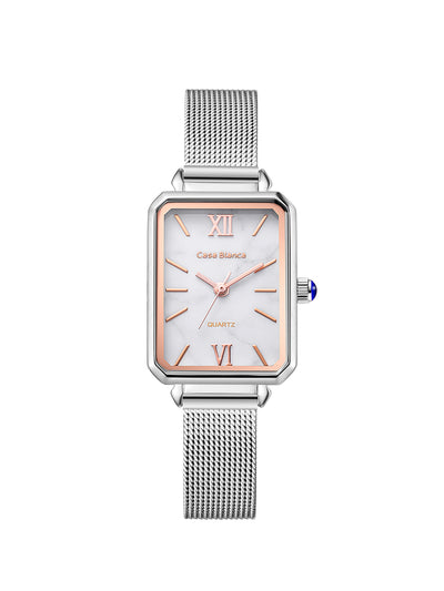 Casa Blanca Silver White Classic Watch